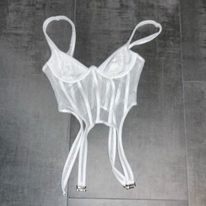 White Mesh Corset